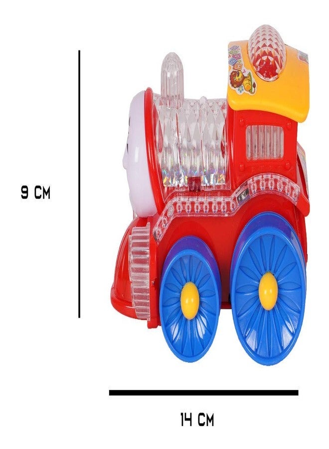 RKZ® Bump and go Action, Funny loco, Musical Train Engine Toy for Kids and Toddlers | Toy Train for Kids (Pack of 1, Multicolor) - Image 3